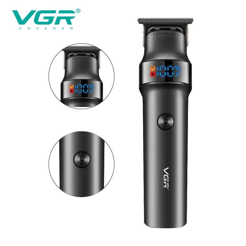 VGR-987 Professional Hair Trimmer For Men Facial Body Beard Hair Clipper Electric Rechargeable Haircut Machine Barber