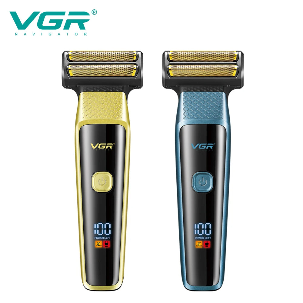 VGR New Retro Electric Clipper 3-in-1 Set Nose Hair Replacement Digital Display Shaver V-366