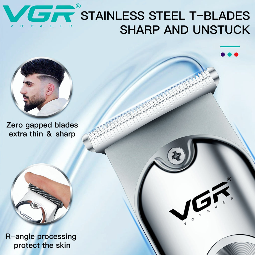VGR V-071 Hair Cutting Machine Electric Hair Clipper Professional Haircut Machine Mini Barber Rechargeable Hair Trimmer for Men