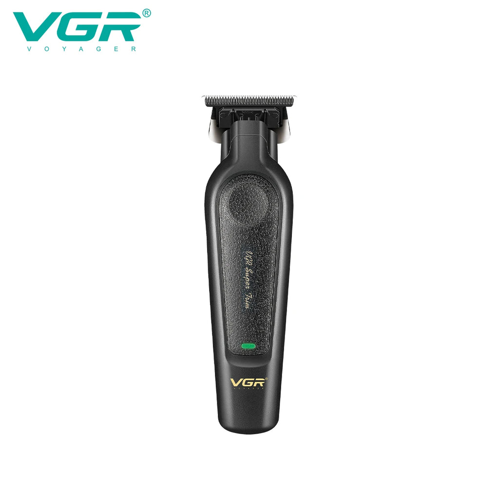 VGR V-995 Professional Hair Clipper for Men DLC T-Blade Low Noise Ceramic Blade Cordless Oil Head Hair Trimmer Finishing Machine