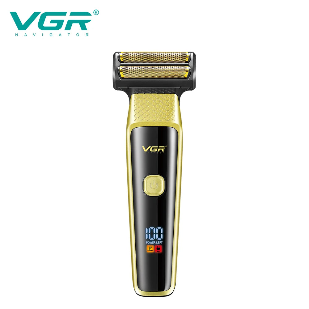 VGR New Retro Electric Clipper 3-in-1 Set Nose Hair Replacement Digital Display Shaver V-366