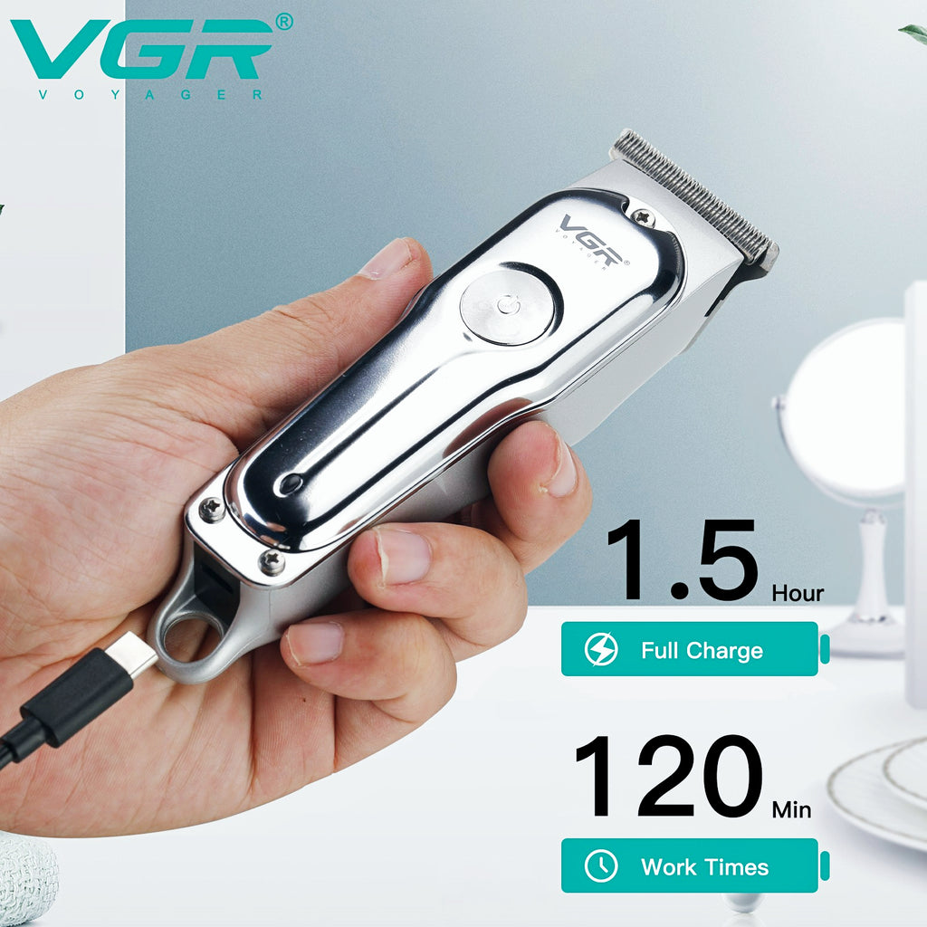 VGR V-071 Hair Cutting Machine Electric Hair Clipper Professional Haircut Machine Mini Barber Rechargeable Hair Trimmer for Men