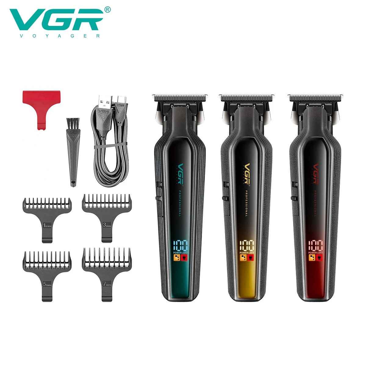 VGR Hair Trimmer Professional Hair Clipper Rechargeable Hair Cutting Machine Electric Barber Plastic Trimmer for Men V-930