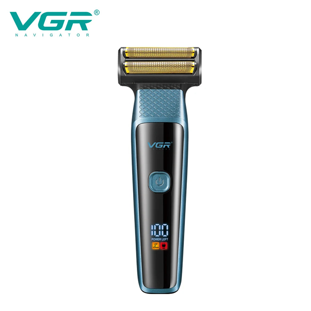 VGR New Retro Electric Clipper 3-in-1 Set Nose Hair Replacement Digital Display Shaver V-366