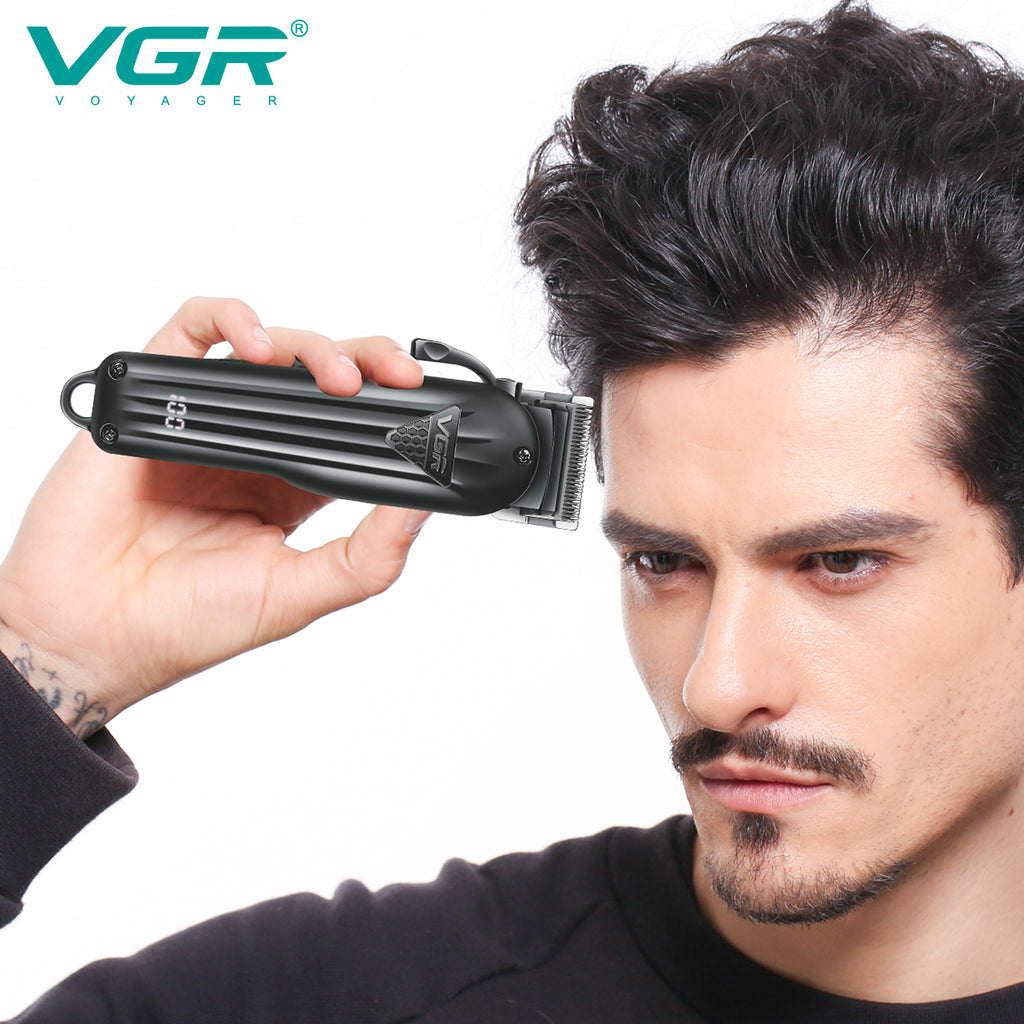 VGR V-282 Hair Trimmer Rechargeable Trimmer Professional Haircut Machine Adjustable Haircut Machine Cordless Trimmer for Men